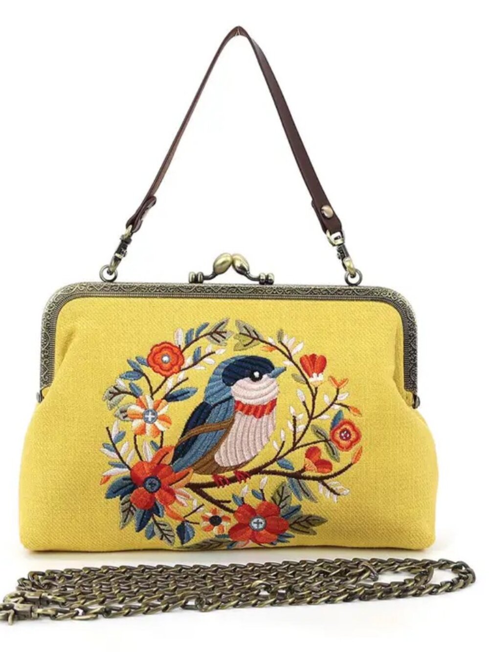Cute Bird Kiss Lock Bag NEW! Whimsicle!